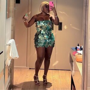 ALREADY SOLD!!!!! ALBINA DYLA MINT SPARK GREEN SEQUIN DRESS